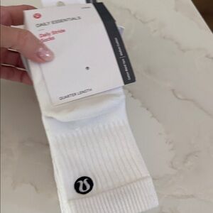 lululemon athletica White Athletic Socks